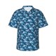 thumbnail image 1 of Fotbe Sea Water Wave Camisa Hawaiana para Hombre Unisex – Camisa Casual de Verano con Botones de Manga Corta de Algodón y Lino,Small, 1 of 7