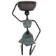 thumbnail image 2 of Candelabro de hierro hecho a mano con forma de mujer, decoración clásica para el hogar (negro), inspiración africana, 2 of 7