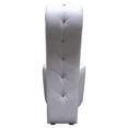 thumbnail image 4 of Best Master High Heel Faux Leather Crystal Studs Shoe Chair in White, 4 of 4