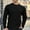 Black(New), variant on PNTUTB Men Fashion Solid Color Slim Casual Side Zipper Pullover Long Sleeved Round Neck Base Top