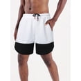 thumbnail image 2 of TheFound Men's Sweatshorts Casual Fitted Elastic Waist Contrast Color Athletic Short for Running Workout, 2 of 9