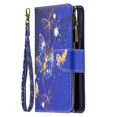 thumbnail image 5 of Samsung Galaxy S21+ 5G Case with Zipper Wallet, Dteck Painted PU Leather Folio Case 9 Card Slots Wallet Case with Zipper Pocket / Hand Strap for Samsung Galaxy S21 Plus 6.7 inch, 03# Purple Butterfly, 5 of 5