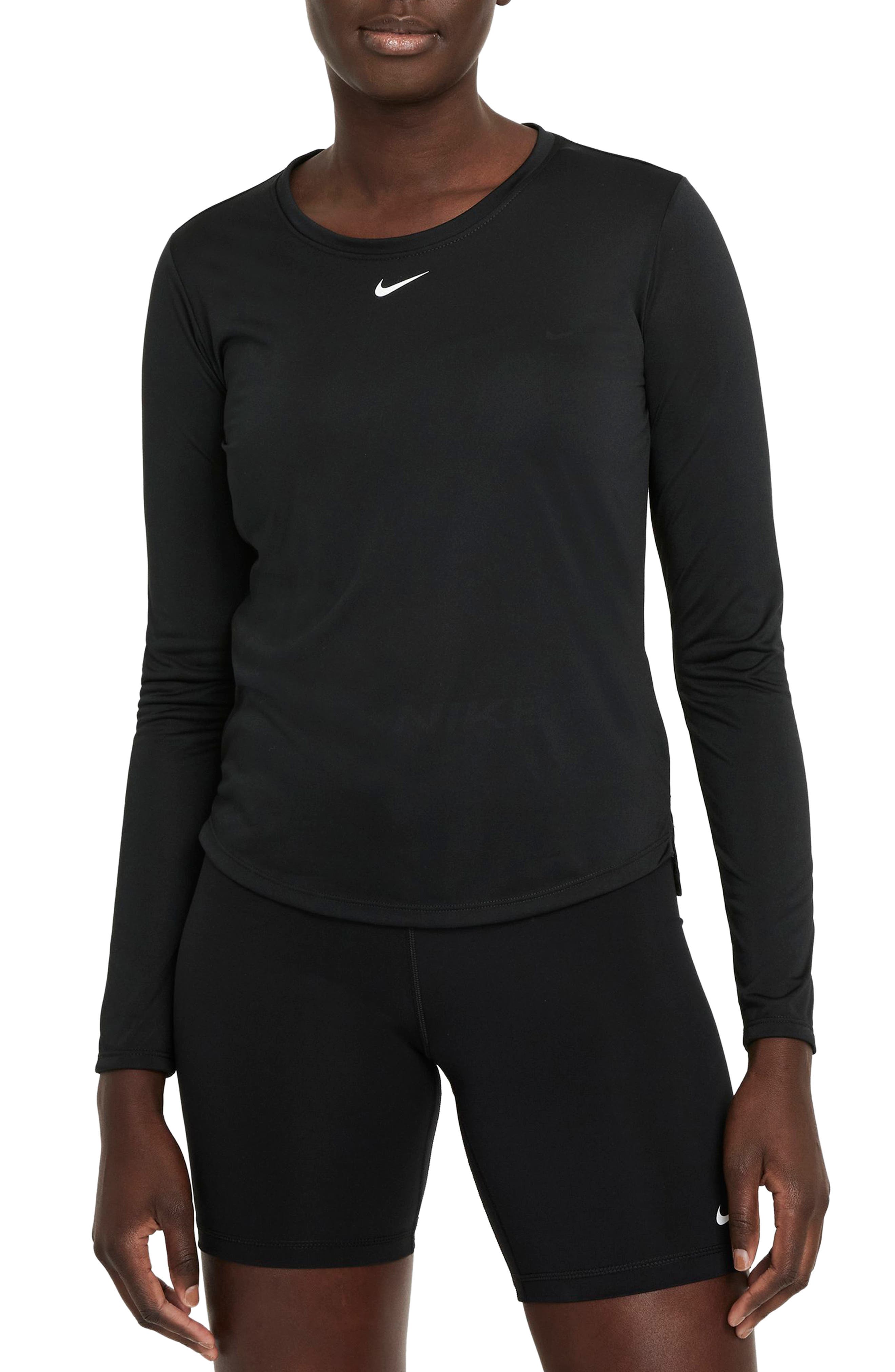 Nike Dri-FIT One Women's Long Sleeve Top Black photo 2