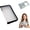 Black, variant on Clear Zippered Storage Pouch, Multi-Purpose, Portable