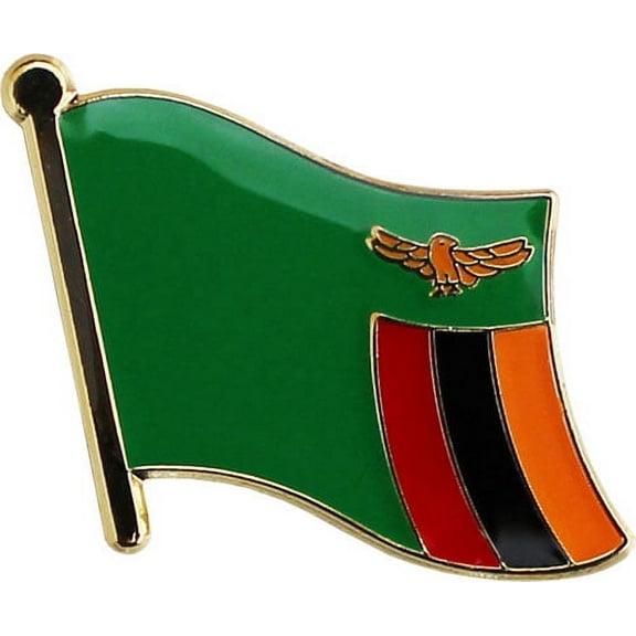 Zambia Flag Lapel Pin