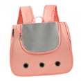 thumbnail image 4 of Mochila transportadora para gatos, transportadora para perros y gatos, ventilada, mochila para perros y gatos, mochila de viaje para mascotas para , Rosa, 4 of 8