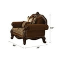 thumbnail image 3 of Acme Furniture Jardena Chair w/2 Pillows, Fabric & Cherry Oak  (50657), 3 of 5