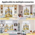 thumbnail image 5 of Sunflower Gnomes Kitchen Curtains Window Panels, Spring Eucalyptus Floral Watercolor Insulated Window Treatment Curtain, Grommet Curtains for Bedroom/Living Room/Bathroom, 2 Piece 27.5"Wx39"L, 5 of 8