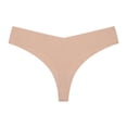 thumbnail image 1 of Zhuge Braguitas de mujer sin costuras, bragas sexis de encaje estilo hipster, tanga, bragas, ropa interior para mujer, 3 piezas (color albaricoque, L), 1 of 2