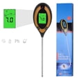 thumbnail image 1 of Probador de suelo Medidor de pH Humedad Iluminación Sensor de temperatura Pantalla LED para jardín Inglés, 1 of 14