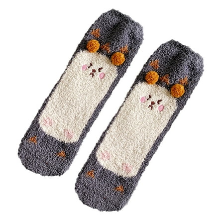 

TAIAOJING Thermal Socks For Womens Coral Socks Stripe Socks Colorful Lightweight Socks Casual Socks Winter Socks Soft Warm Comfort Casual Socks Casual Socks