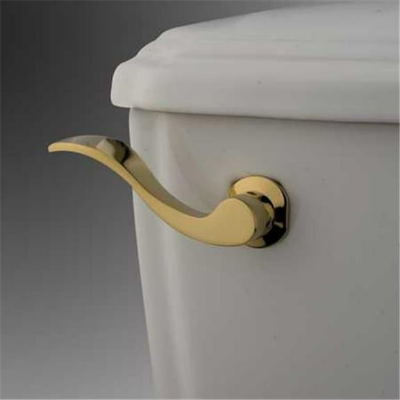 Nu Wave Toilet Tank Lever  Polished Brass