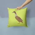 thumbnail image 2 of Carolines Treasures BB7687PW1414 Dutch Hook Bill Duck Green Fabric Decorative Pillow, 14 x 14 in., 2 of 4