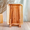 thumbnail image 4 of Rectangle Acacia Wood Plate - Jumbo 4-Pack, 4 of 5