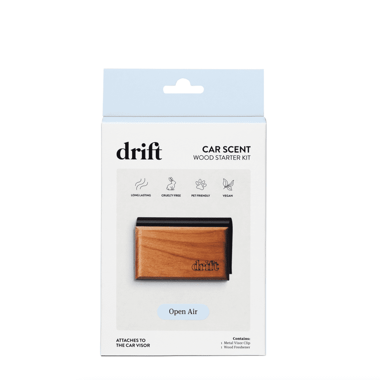 2 pack) Drift At Walmart Wood Car Air Freshener Starter Kit - Open