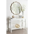 thumbnail image 5 of Kate and Laurel Lalina Scalloped Round Framed Wall Mirror, 33.5" Diameter, Gold, Versatile Mirror for Bathroom Vanity, Bedroom, Living Room, Dining Room, and Entryway, 5 of 7