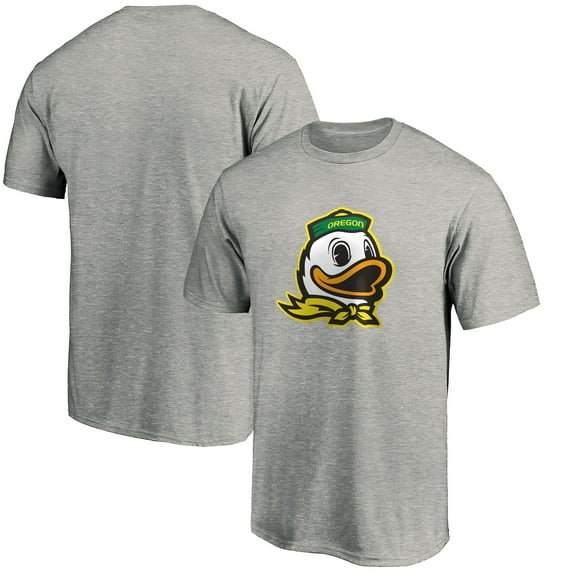Men's Heather Gray Oregon Ducks Team Logo T-Shirt