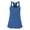 TRUE ROYAL MARB, variant on Ladies' Flowy Racerback Tank - DRK GREY HEATHER - XS