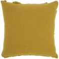 thumbnail image 3 of HomeRoots Boho Chic Blue Textured Lines Throw Pillow Mustard, 3 of 5