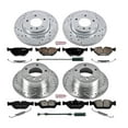 thumbnail image 3 of PowerStop Front and Rear Z23 Evolution Sport Carbon-Fiber Ceramic Brake Pad and Drilled & Slotted Rotor Kit Fits: BMW Select Models K870, 3 of 10