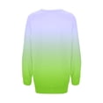 thumbnail image 3 of Gibobby Sudadera Mujer Moda de manga larga con estampado degradado de otoño para mujer, sudadera, Tops, ropa (Verde, M), 3 of 4
