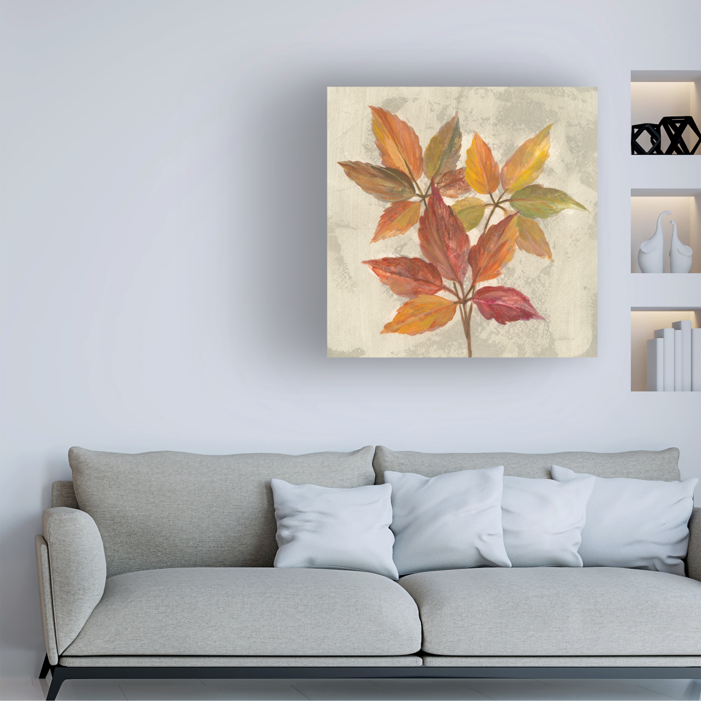 Trademark Fine Art 'November Leaves I' Canvas Art by Silvia Vassileva