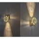 thumbnail image 4 of Lámpara de araña redonda nórdica de lujo, colgante de cristal para iluminación de sala de estar, cuerpo de lámpara de aluminio dorado, pantalla de cristal de alta transmitancia, base gruesa para una, 4 of 4