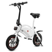 DYU Electric Bike Ebike 12 Inch 350w 36v Electric Ultra-light Folding Bicycle Detachable lithi um Battery Smart APP for Adults