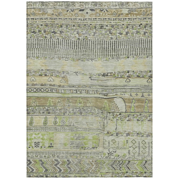 Dalyn Rugs Machine Washable Indoor/Outdoor Chantille Beige 2'6" x 3'10" Rug