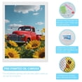 thumbnail image 3 of Diamond Art Kits for Adults - Vintage Red Truck Sunflowers Sky 5d Diamond Painting for Adults, Diamond Art for Adults Beginners, Frameless Diamond Painting Kits for Adults for Home Wall Decor, 3 of 7