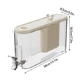 thumbnail image 3 of Plastic Drink Dispenser, Large Capacity Beverage Container With Built-In Spigot and Sealing Lid, for Home Kitchen and Party Use, White, 3 of 7