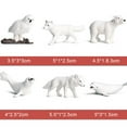thumbnail image 6 of AYYUFE 6Pcs Simulation Penguins Polar Bear Snowy Owl Dolphin Wolf Model Figurine Toy, 6 of 6