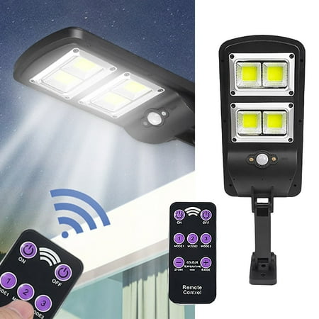 

GAHZENB Garden Lamps Solar Motion Sensor Light Bright Garden Outdoor Street Wall Lamp Ip65 Proof Water with Remote Control 64C0B\96Led\108C0B\144C0B for Yard Garden Parking Lot Garage (A)
