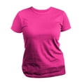 thumbnail image 1 of Camiseta de manga corta ajustada para mujer (Made in England) (Rosa), 1 of 1