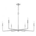 thumbnail image 5 of Contemporary Six Light Chandelier-Warm Brass Finish Bailey Street Home 159-Bel-4487676, 5 of 5