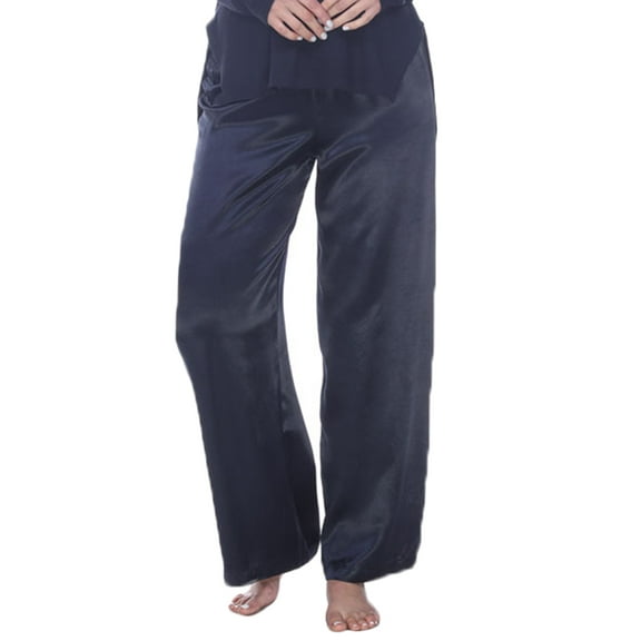 Women's PJ Harlow Lola Long Satin Pant (Navy XL)