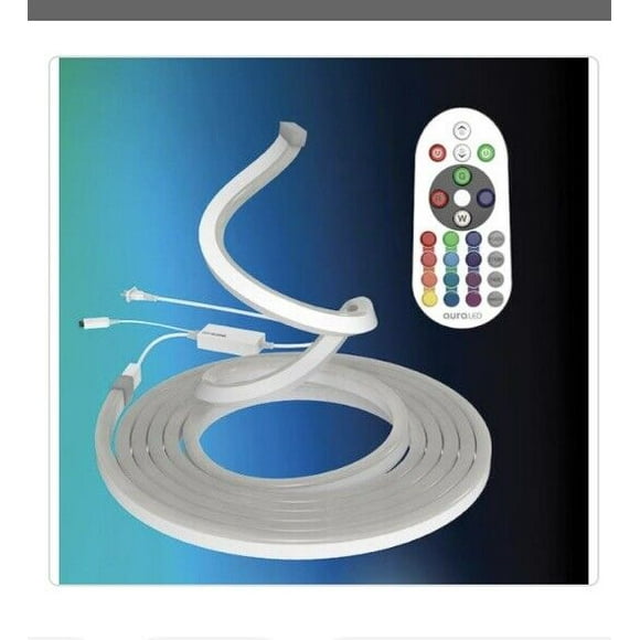 Tzumi Aura Color Shape Outdoor/Indoor 16 ft. Plug-in Color Changing Light LED Rope Light with Remote