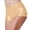Gold, variant on Women's Shiny Metallic Mini Booty Cheeky Shorts Rave Butt Lifting Bottoms Stretchy Slim Fit Dance Shorts for Party Club Costume