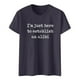 thumbnail image 5 of Camiseta con estampado sarcástico para mujer - Camiseta informal de manga corta con frases divertidas, 5 of 5
