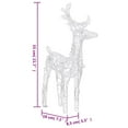 thumbnail image 4 of vidaXL Christmas Reindeers 6 pcs Cold White 240 LEDs Acrylic, 4 of 4