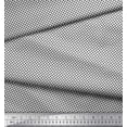 thumbnail image 3 of Soimoi Black Moss Georgette Fabric Semi Circle Geometric Print Sewing Fabric Yard 42 Inch Wide, 3 of 5