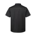 thumbnail image 2 of Nyeemya Chef Jacket Short Sleeve/Long Sleeve Chef Coat Hotel Kitchen Restaurant Work Uniform Shirt Black Short Sleeve 4XL, 2 of 7