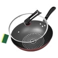 thumbnail image 3 of Sartén Wok Macarena de acero inoxidable con tapa 30 cm, 3 of 7