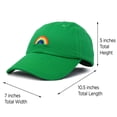 thumbnail image 3 of DALIX Rainbow Baseball Cap Womens Hats Cute Hat Soft Cotton Caps in Kelly Green, 3 of 7