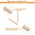 thumbnail image 3 of Uxcell 50 Pack 5/16" x 3-9/16" Wooden Dowel Pins, Furniture Woodwork Grooved Fluted Pin, 3 of 6