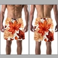 thumbnail image 3 of luoweisi Men's Beach Shorts Quick Dry Swim Trunks with Mesh Lining Maple Leaf XL, 3 of 5