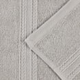 thumbnail image 4 of Superior Eco-Friendly Cotton 3-Piece Assorted Towel Set, Silver, 4 of 7