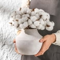 thumbnail image 4 of Ceramic Flower Vase, Decorative White Vase, Rustic Terracotta Vases for Home Decor, Farmhouse Vintage Vases for Living Room, Kitchen, Bedroom, Office, Coffee Table, 14CM, 4 of 12