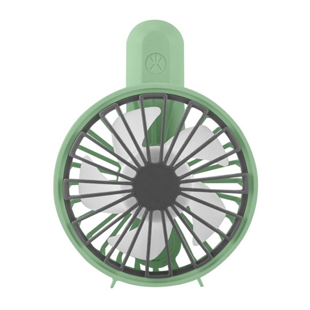 Ventilador recargable USB Verano Cooler Mini ventilador eléctrico portátil con 5 aspas y 3 velocidades Herramienta de enfriamiento de verano, verde Speravity HA8629-01B
