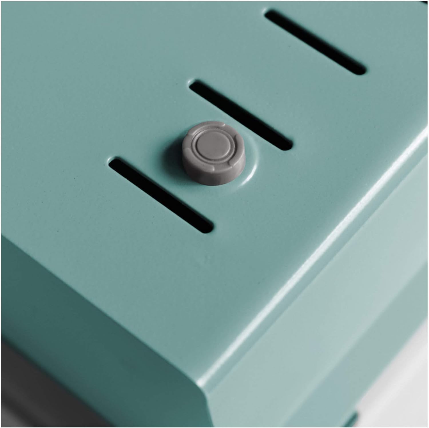 Acrimet 5 X 8 Card File Holder Organizer Box Metal Base Heavy Duty (AZ Index Cards and Divider Included) (Green Color with Clear Crystal Plastic Lid Cover)